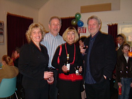 Jean and Adrian Bosanko, Pete and Jan Barker at Carharrack, Cornwall