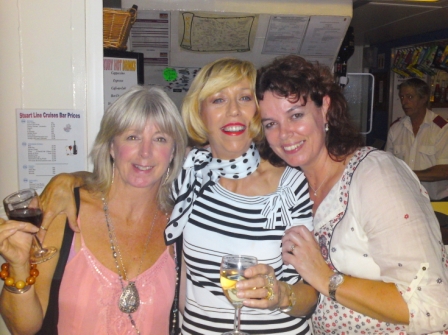 Alison Bryant, Jan Barker and Karina Wills at Alison Alsopp's 50th Birthday