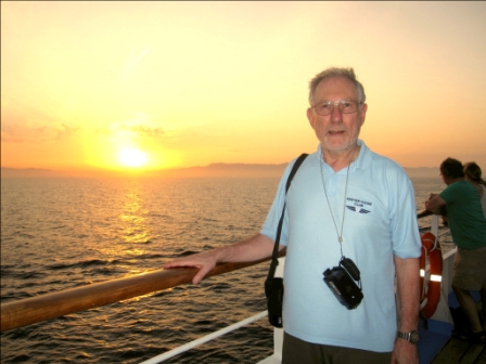 Pete Barker during our day at sea, travelling from Aqaba, Jordan to Sokhna, Egypt