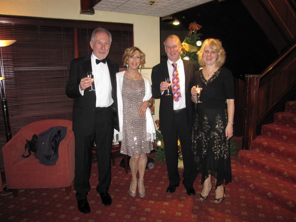 Pete and Jan Barker, John and Pam Delbridge, Barnstaple New Year's Eve