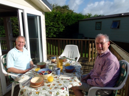 Breakfast in the sun, Relubbus, Cornwall _ John Delbridge and Peter Barker