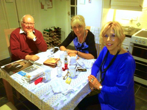 Colin and Carole Langley and Jan Barker at Chacewater, Cornwall