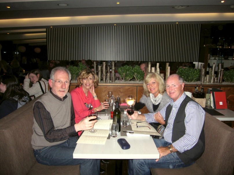 Pete and Jan Barker, Pat and Mike Vaughan, La Strada, Exeter