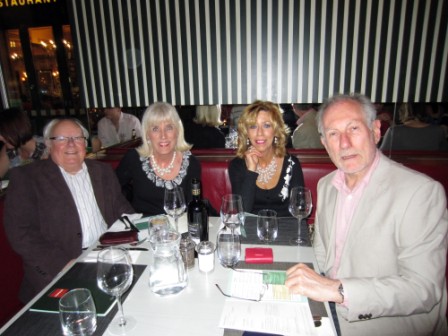 Colin Langley, Carole Langley, Jan Barker and Peter Barker at Strada, Exeter