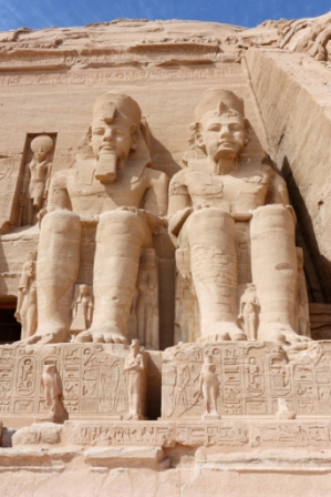 Colossi of Ramesses II, Sun Temple, Abu Simbel, Egypt