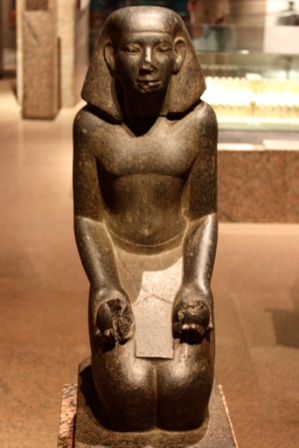 Heqaib, Governor of Elephantine and Overseer of the Priests of Khnum, 12th Dynasty, Granite Statue in the Nubia Museum, Aswan, Egypt