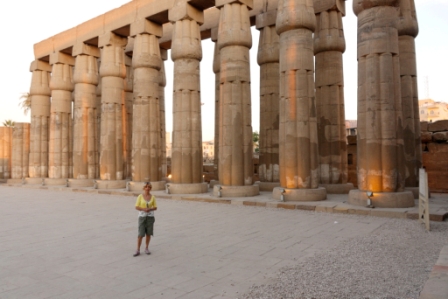 Jan Barker, Colonnade of Pharoah Amenhotep III, Luxor Temple, Egypt