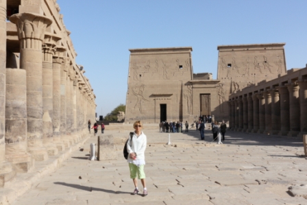 Jan Barker, Colonnaded Courtyard, Temple of Isis, Philae, Egypt