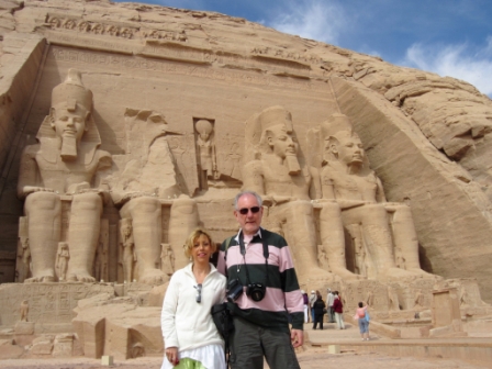 Jan and Peter Barker, Sun Temple of Ramesses II, Abu Simbel, Egypt