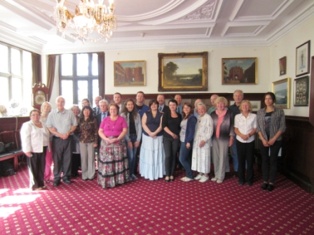 Lord Mayor of Exeter welcoming Yaroslavl Twinning Group and their Hosts at Exeter Guildhall