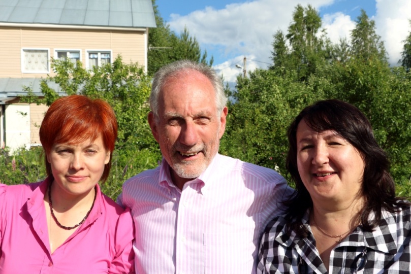 Olga, Peter and Irina at Farewell Party, Dievo Gorodishche, Yaroslavl, Russia