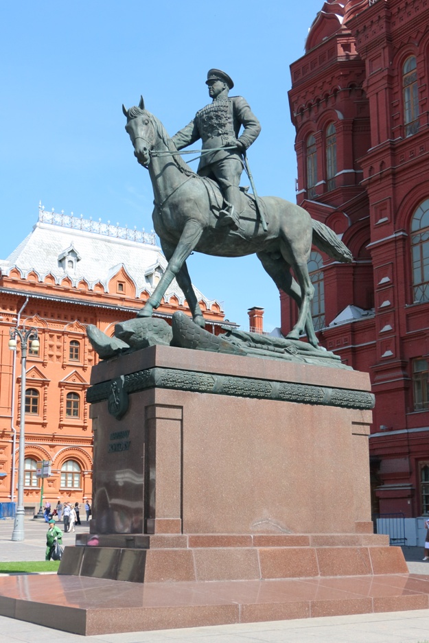 Monument to George Konstantinovich Zhukov, Manezhnaya Square, Moscow, Russia / Памятник Георгию Константиновичу Жукову, Манежная Площадь, Москва, Россия