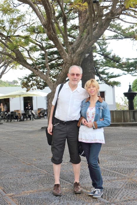 Peter and Jeanette Barker at Santuario de la Virgen de las Nieves, La Palma, Canary Islands