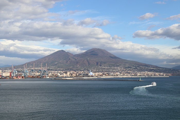 Vesusvius from deck of Thompson Discovery, Napoli, Italy