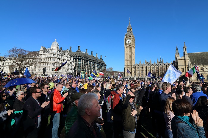 Link to videos and photos of March for Europe Parliament Square